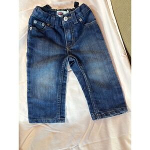 Levi's 514 Jeans Adjustable Waist Dark Wash Denim Pants Toddler 12M